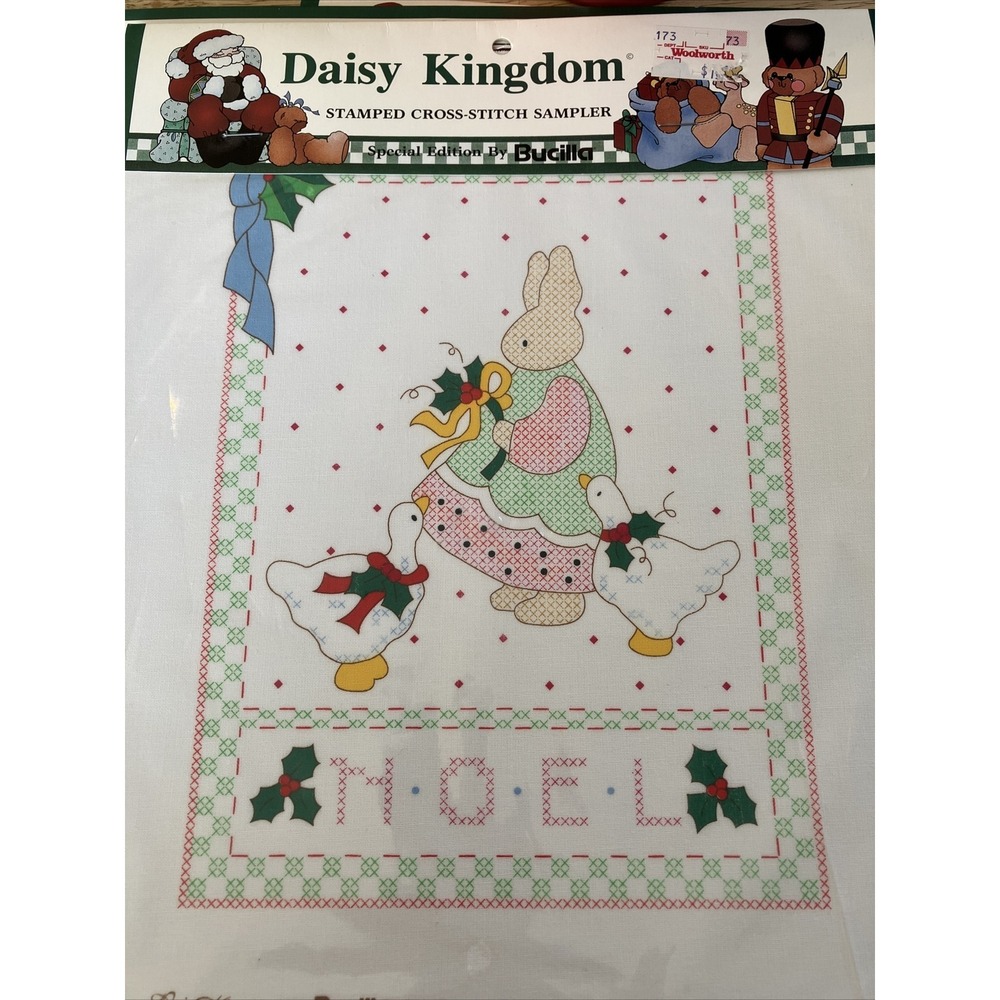 Bucilla Stamped Cross‎ Stitch Daisy Kingdom Christmas 63448 Peace on Earth